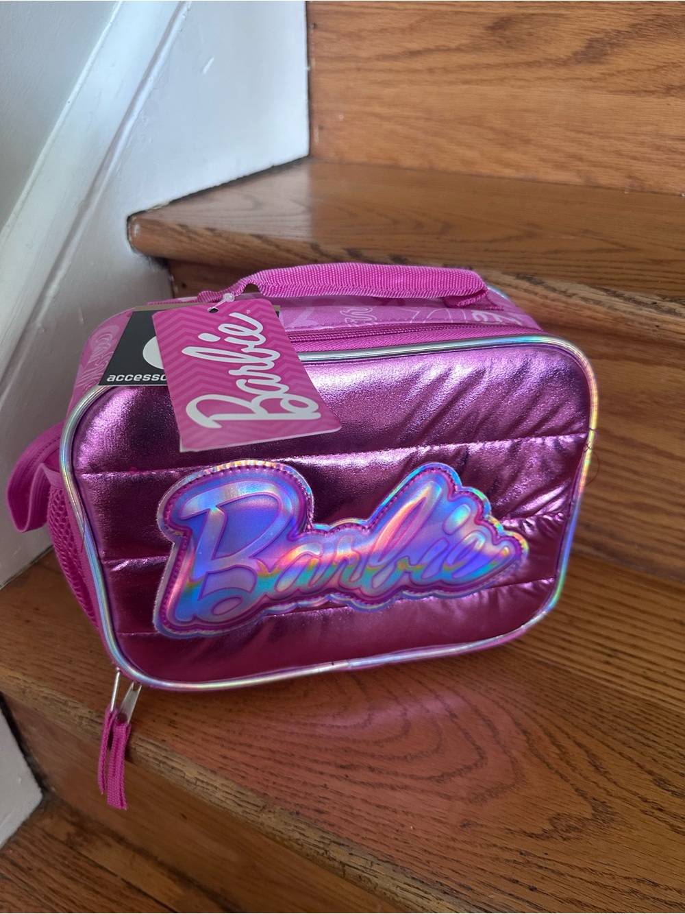 Barbie Metallic Pink Lunch Bag - brand new with tags